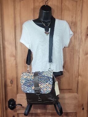 NWT Vintage Creations Convertible Backpack from Australia